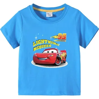 Dívčí tričko Dětské tričko CARS Lightning McQueen (mix barev) Barva: modrá, Velikost: 130