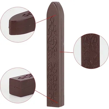 Pečeť Pečetní vosk, bez knotu, 1 x 9 cm, TMAVĚ HNĚDÁ, 1 kus