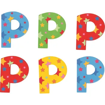 Dřevěná hračka Bigjigs Toys Hvězdičkové písmenko P