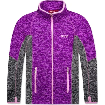 Dívčí mikina Dívčí outdoorová mikina - Wolf B2347, fialová Barva: Fialová, Velikost: 116