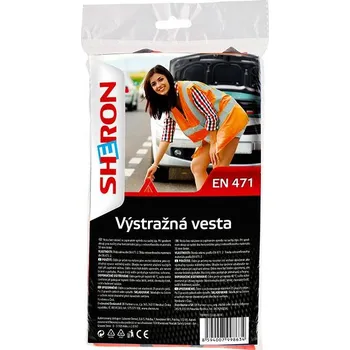 Autolékárnička SHERON Výstražná vesta reflexní oranžová - 1 ks
