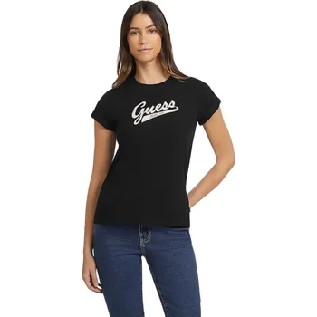 Dámské oblečení GUESS GJ SS CN REG SCRIPT W4YI13J1314 JBLK L Velikost: XS