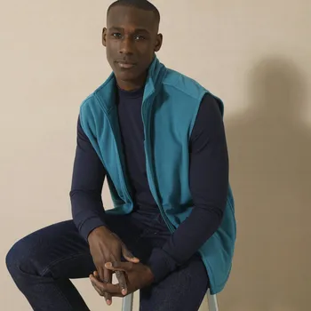 Dámská vesta Vesta na zip, z mikrofleecu tyrkysová 127/136 (3XL)