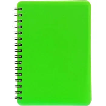 Plastic blok NEON zelený A6, linka, 60 listů