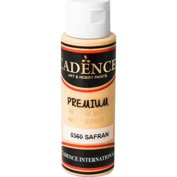 Akrylová barva Cadence Premium - šafránová žlutá / 70 ml