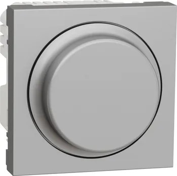 vypínač Schneider Electric NU351430 Unica - Stmívač otočný univerzální LED 5-200W, Aluminium