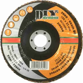 Řezný kotouč Lamelový kotouč na ocel / nerez 150mm/ zrno 60 DIY - ZIRKON