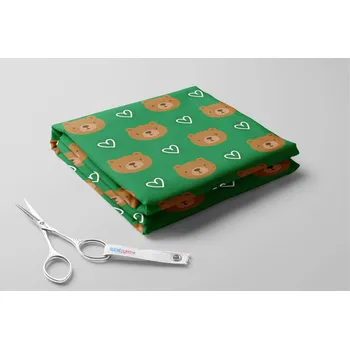 Softshell letní, Medvídci a srdíčka Barva: Zelená