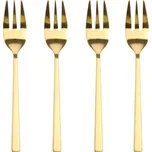 BITZ Sada zlatých kovových vidliček Sial 14,4 cm, 4 ks
