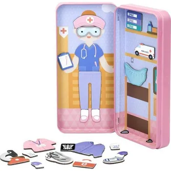 Puzzle MierEdu Cestovní magnetické puzzle - zdravotník