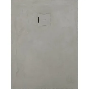 Sprchová vanička Ronal Bathrooms (Sanswiss) Obdélníková sprchová vanička Ronal Calce z litého mramoru (Mineralite) 1000 x 800 x 30mm, betonově šedá