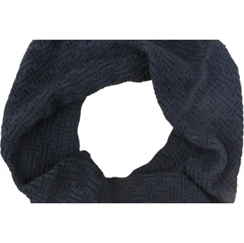 Šála Kama pletená Merino šála S39 110 - černá 26x120