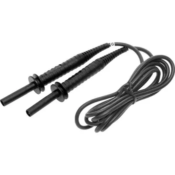 Prodlužovací kabel Sonel 1,2 m černý kabel 5 kV (banánové zástrčky, "G")