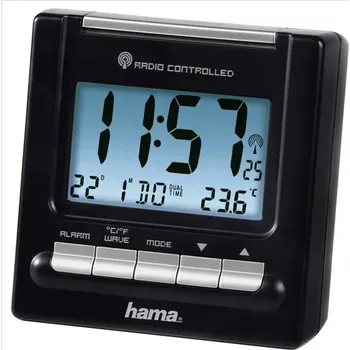 Budík Hama RC200, digitální budík, řízený radiovým signálem