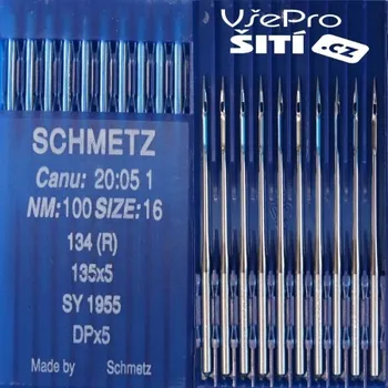 Příslušenství k šicímu stroji Jehla 134/100, 135x5, 135x7, DPx5 - Šedá, 100