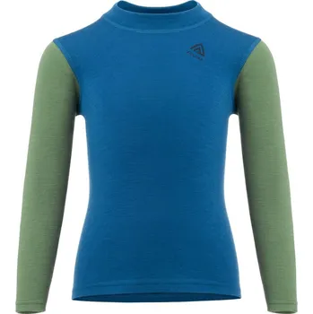 Triko dlouhý rukáv dětské ACLIMA WarmWool Crew Neck shirt, Chil Corsair / Dill - 100