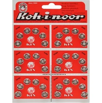 knoflik stisk.KIN vel.1(8mm) nikl (6 ks)86019 - Nikl, 8mm