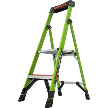 Žebřík Little Giant - velice lehké schůdky Mightylite: Model 4, počet schodů/výška plošiny: schody 2 / 57 cm