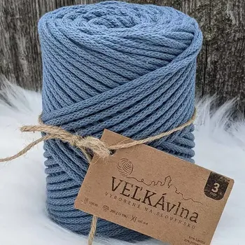 Příze Velká vlna Špagát 3mm Hortenzie (Špagátová příze 3mm Hortenzia)