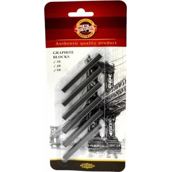 Grafitová tužka Koh-i-noor tuhy grafitové, souprava 6ks, 7x7 mm
