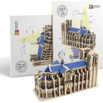 3D puzzle NiXiM Dřevěné 3D puzzle - Katedrála Notre Dame
