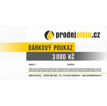 Dárkový potravinový koš Dárkový poukaz 3000 Kč - 1 ks