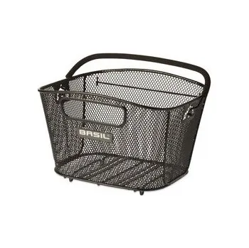 brašna na kolo Koš BASIL Bold S nosičový drátěný černý