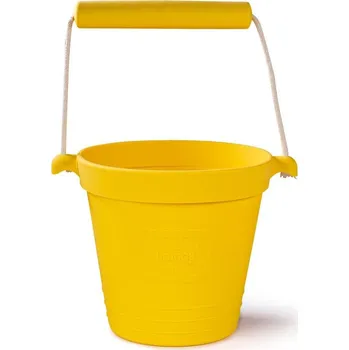 Hračka na písek Bigjigs Toys Plážový kyblíček žlutý