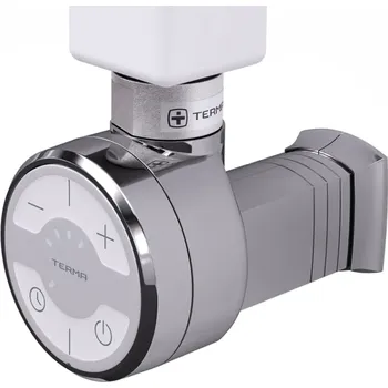 Topná tyč Terma Topná tyč chrom MOA 300W přímý kabel bez zástrčky s krytem na zeď - WEMOA03TCROM