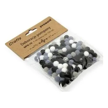 Set školních potřeb Dekoracje pompony 1cm mix czarny 120szt