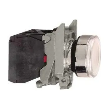 modulární přístroj a rozvaděč Schneider Electric XB4BW3165 Ovládač stiskací prosvětlený, lícující, 1 Z + 1 V, 250V, bílý