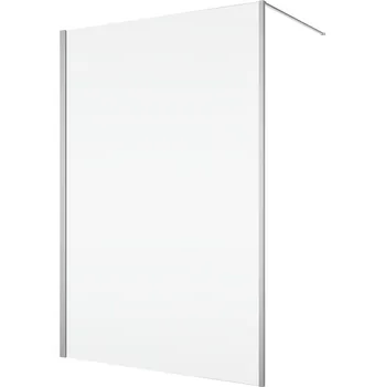 Ronal Bathrooms (Sanswiss) Pevná stěna Ronal Divera samostatná včetně montážního setu (vč. vodorovné vzpěry) 1200 x 2000 mm, aluchrom/sklo čiré