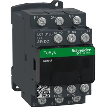 Stykač Schneider Electric LC1D186BD Stykač 18 A, 1Z+1V, 24 VDC, kab. oka