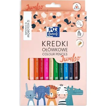 Pastelka Oxford Kids Jumbo trojhranné pastelky, 12 barev