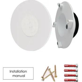 Ventil Plastový ventil se světlem - kruh, bílý lesk Barva světla: 3000K - teplá bílá