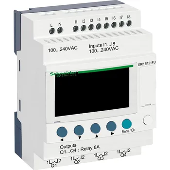 modulární přístroj a rozvaděč Schneider Electric SR2B121FU ZL COMPACT 100-240VAC s hod 8DI/4RO