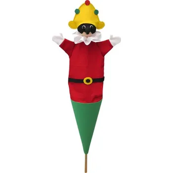 plyšák Polichinelle 58 cm 3v1, kornoutový maňásek