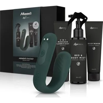 Dárková sada LoveBoxxx Moment Box Couples Sensual Amber černá - s kupónem KUP15 cena 1164 Kč + extra diskrétní expedice