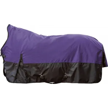 Vybavení pro koně HKM Výběhová deka vysoký krk -Milwaukee- 1200D, 100g plum/black Velikost: 155 cm