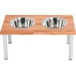 MA-NU Dřevěný stojan s miskami Round XL