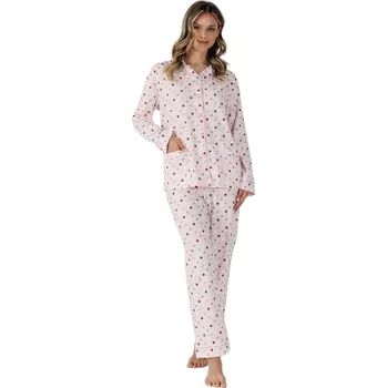 Pánské pyžamo DÁMSKÉ PYŽAMO EWI 1524 světle růžová 2XL