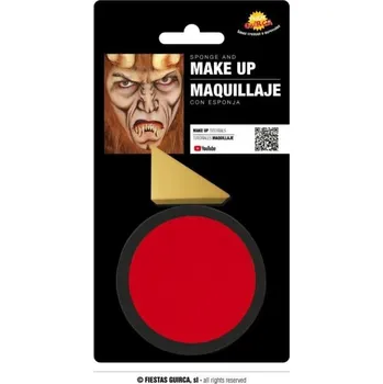 Make-up GUIRCA Červený Make-up s houbou 9g - Halloween