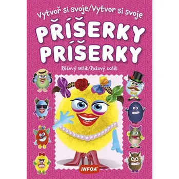 Vytvoř si svoje příšerky - Růžový sešit / Vytvor si svoje príšerky - Ružový zošit + samole