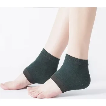 Péče o nohy Hydratační gelové ponožky na suché a popraskané paty - Tmavě zelená