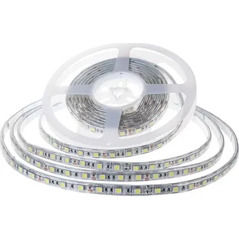 LED páska LED pás do exteriéru 7,5W/m, 750lm/m, 120LED/m, SMD 2835, 24V, IP65, 10m balení Studená bílá