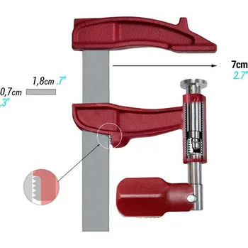 Truhlářská svěrka Piher - vysokovýkonná svěrka Maxipress M Délka: 25 cm