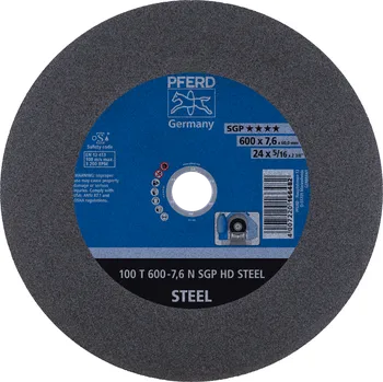 Řezný kotouč Pferd 66397706 | Řezný kotouč 600 x 7,6x 60,0 mm, SGP HD STEEL, tvrdosť N, 100 m/s