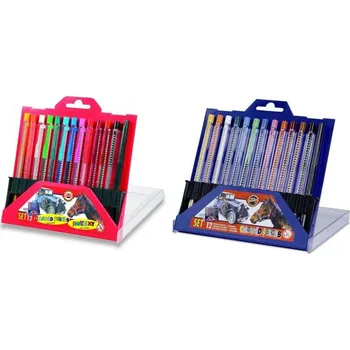 Výtvárné potřeby Koh-i-noor sada mechanických pastelek 12 ks - červené