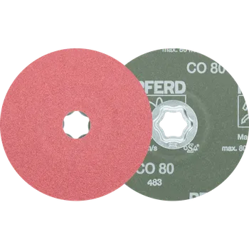 Brusný kotouč Pferd 64192108 | Fibrový kotouč CS-FS 125 mm, CO 80, COMBICLICK