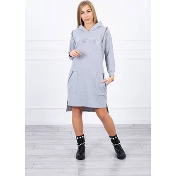 Dámské šaty Neomezené šedé šaty UNI